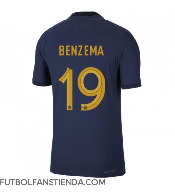 Francia Karim Benzema #19 Primera Equipación Mundial 2022 Manga Corta